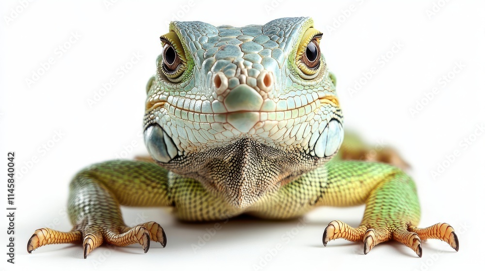Obraz premium photo of a iguana isolated on a white background iguana