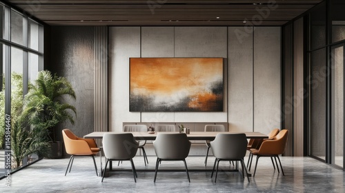 Wallpaper Mural Modern Minimalist Dining Room Interior Design Torontodigital.ca