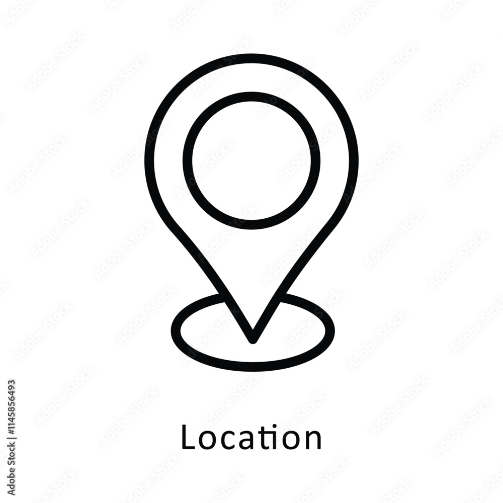 Location Vector Outline Icon. Eps 10 file Location Vector Outline Icon. Eps 10 file