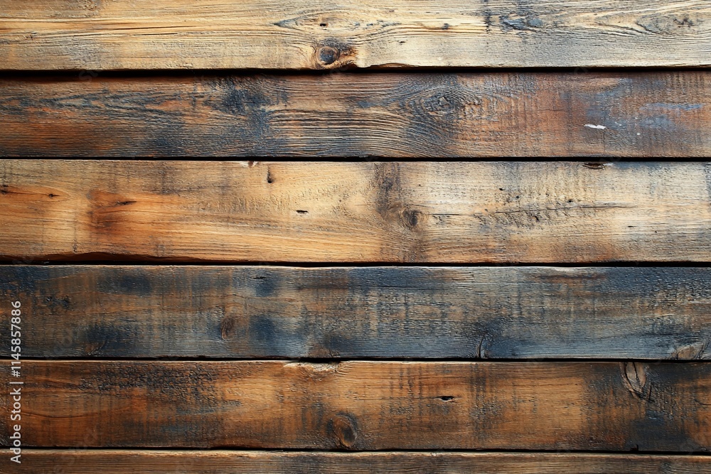 Obraz premium Rustic brown wooden planks background texture.