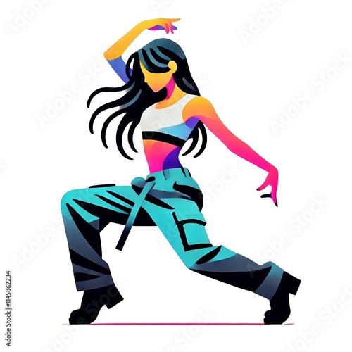 The girl who is dancing