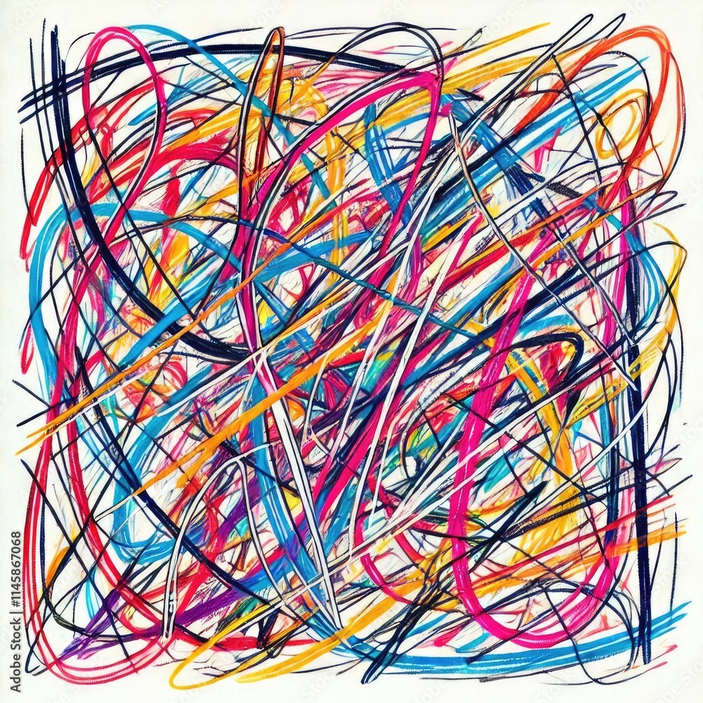 Vibrant Abstract Geometric Composition with Dynamic Shapes and Bold Colors with Generative AI. Vibrant Abstract Geometric Composition with Dynamic Shapes and Bold Colors with Generative AI.