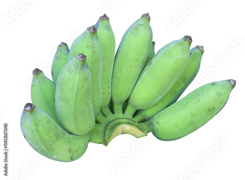 Fresh green banana fruit photo