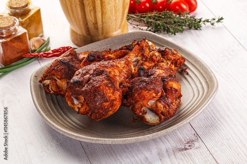 Indian tandoori turkey shoulder wing photo