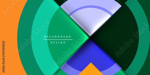 Target circle geometric abstract shapes. Vector Illustration For Wallpaper, Banner, Background, Card, Book Illustration, landing page