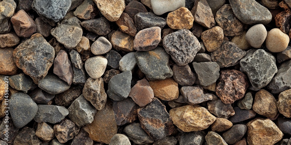 Large stone pebbles create a textured background, enhancing the visual appeal of any setting. This gravel showcases unique shapes and colors, perfect for diverse creative projects. Large stone pebbles create a textured background, enhancing the visual appeal of any setting. This gravel showcases unique shapes and colors, perfect for diverse creative projects.