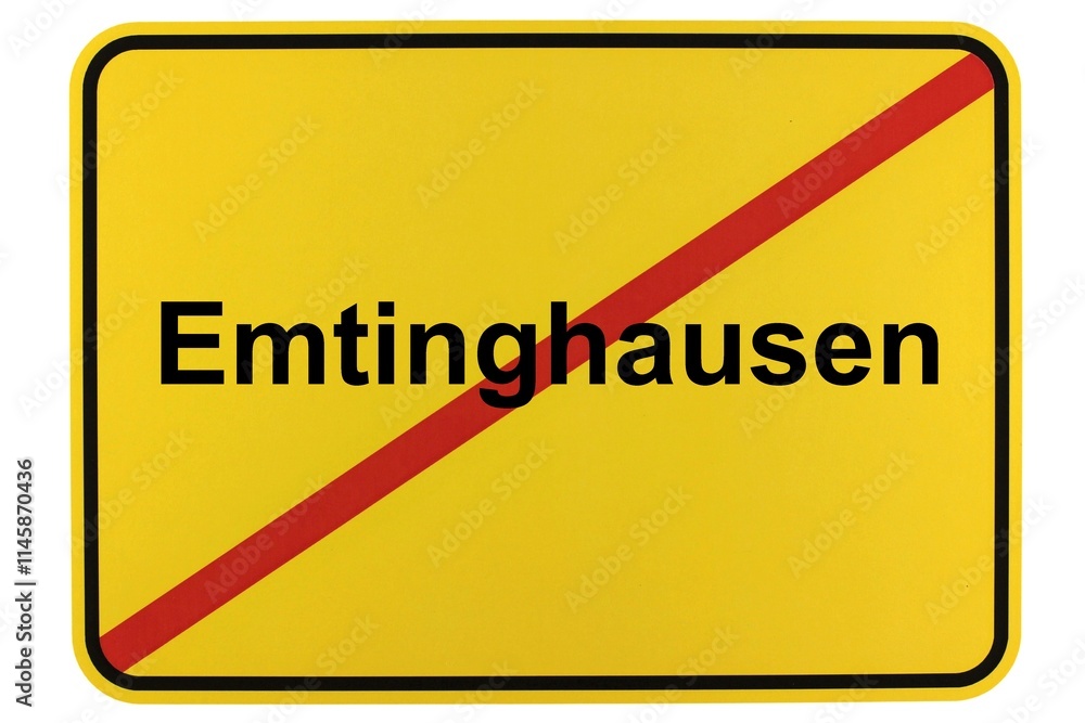 Illustration eines Ortsschildes der Gemeinde Emtinghausen in Niedersachsen Illustration eines Ortsschildes der Gemeinde Emtinghausen in Niedersachsen