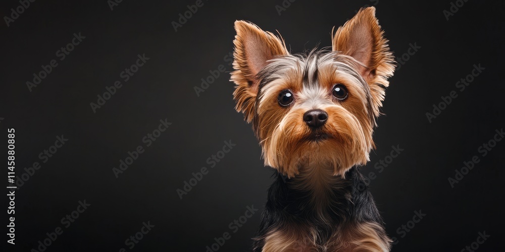 Young Yorkshire Terrier in a studio setting captured beautifully. This young Yorkshire Terrier showcases playful energy and charm in a striking studio shot, perfect for pet lovers and enthusiasts. Young Yorkshire Terrier in a studio setting captured beautifully. This young Yorkshire Terrier showcases playful energy and charm in a striking studio shot, perfect for pet lovers and enthusiasts.