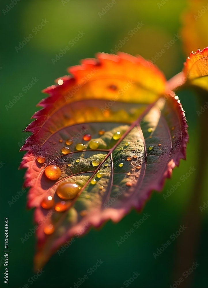 Obraz premium flower with water drops