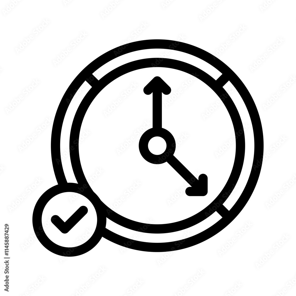 Clock line icon Clock line icon