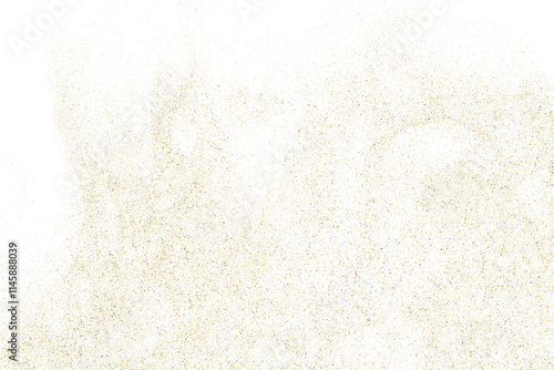 Obraz na płótnie Gold texture pattern on transparent background. Old paper surface. Light golden confetti. Yellow Illustration backdrop. PNG design element. w salonie
