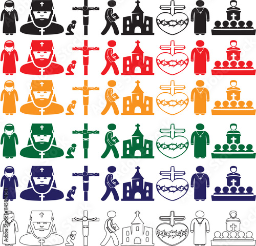 These are bundle of icons and pics in eps to get as needed to color and make size change.