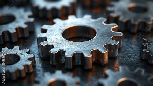 A cog gear illustrates internet system integration and information technology.