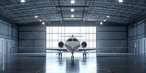 Expert plane exploitation service offered within a spacious hangar, ensuring top quality care and maintenance for all types of planes in a secure environment focused on plane safety and performance. photo