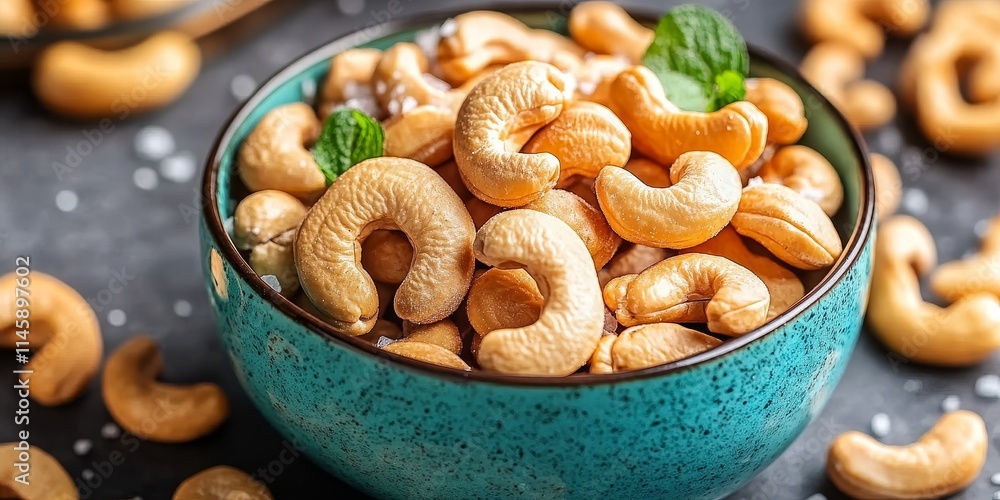 Savory roast cashew nuts with salt offer a delightful crunch and rich flavor, making these roast cashew nuts a perfect snack for any occasion, perfect to enjoy or share.