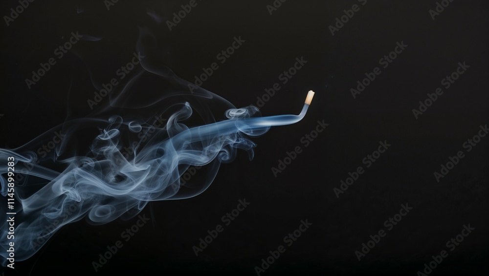 smoke on black background smoke on black background