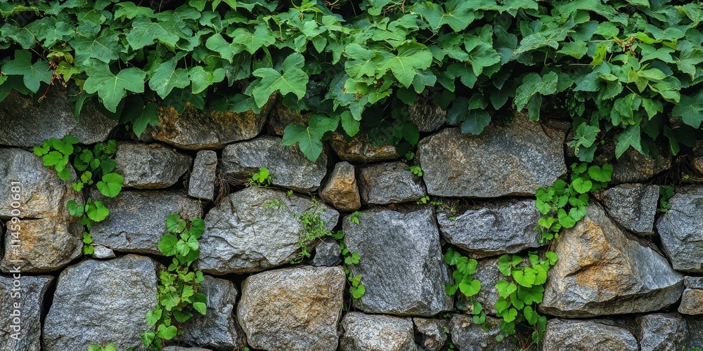 Crumbling stone wall adorned with lush vines creates a captivating visual. The textured crumbling stone wall contrasts beautifully with vibrant vines, showcasing nature s resilience. Crumbling stone wall adorned with lush vines creates a captivating visual. The textured crumbling stone wall contrasts beautifully with vibrant vines, showcasing nature s resilience.