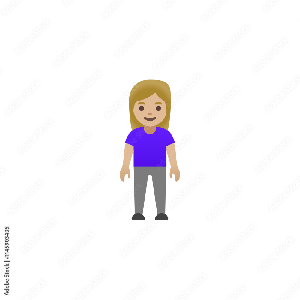 Woman Standing Emoji Woman Standing Emoji
