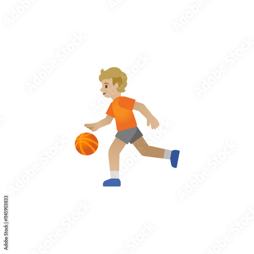 Boy Playing Basketball Emoji