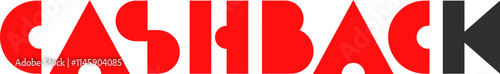 lettering cashback arrow text
