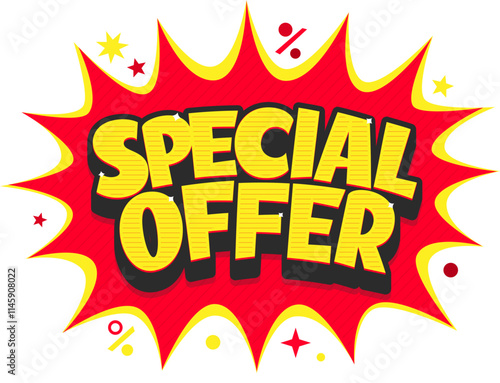 lettering special offer comics style text