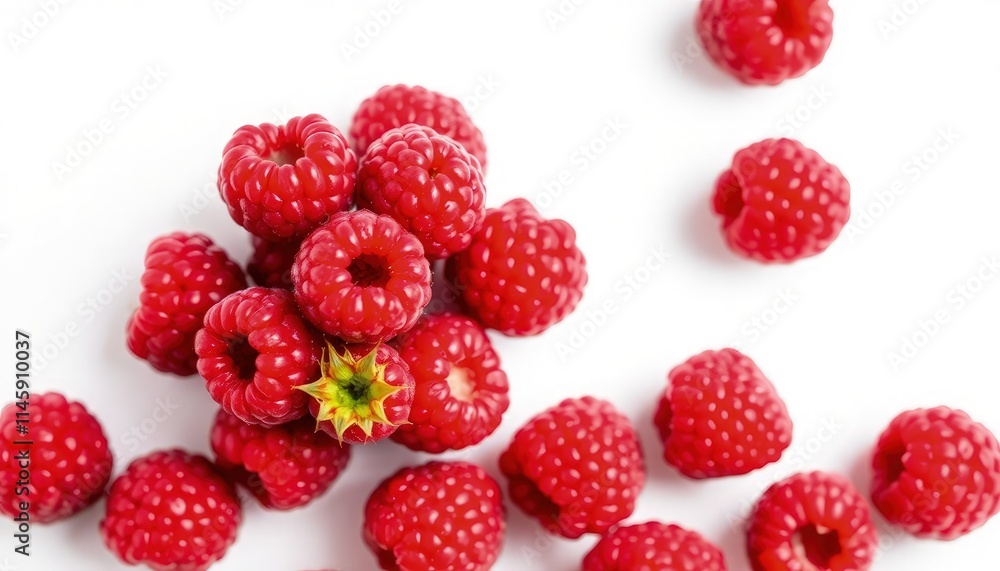Raspberries Isolated On White Background Raspberries Isolated On White Background