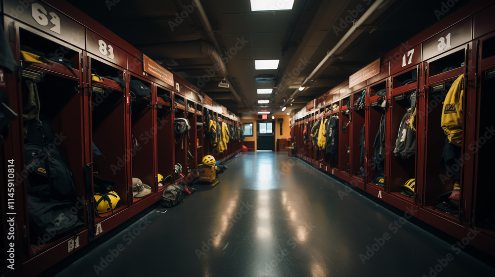 Firefighter locker room Firefighter locker room