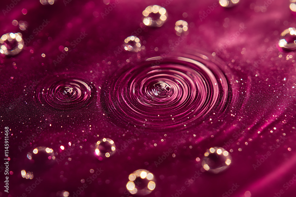 Stunning Purple Water Ripples with Bubbles Stunning Purple Water Ripples with Bubbles