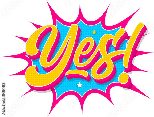 lettering yes comics style text