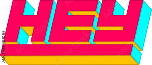 lettering hey text
