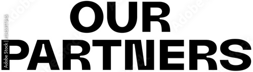 lettering our partners text