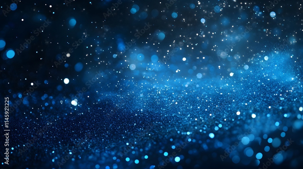 Abstract Blue Glitter Background With Sparkling Lights Abstract Blue Glitter Background With Sparkling Lights