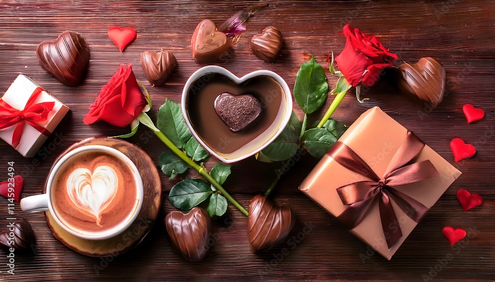 Romantic Valentine s Day Chocolate Coffee Roses Gifts Romantic Valentine s Day Chocolate Coffee Roses Gifts