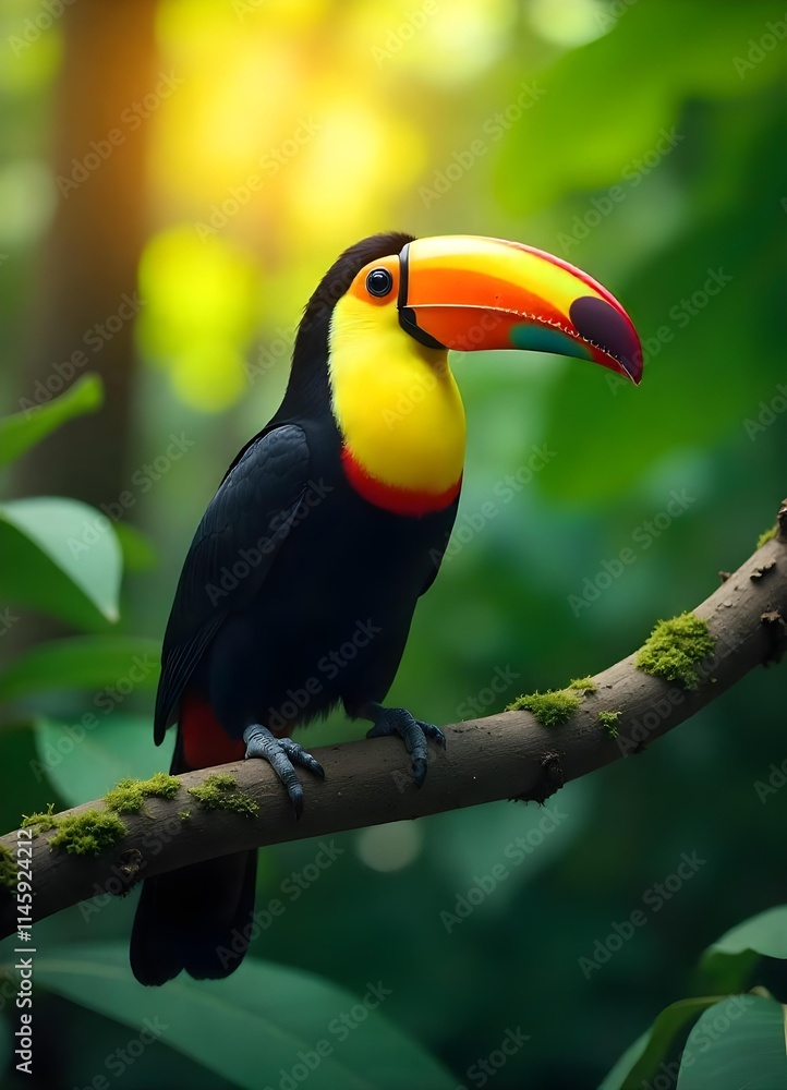 Fototapeta premium toucan on a branch