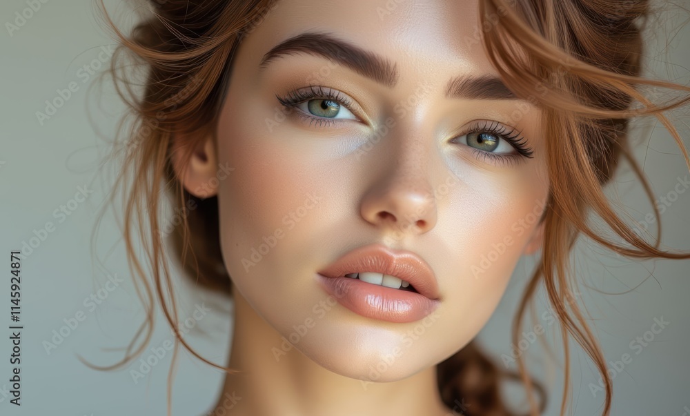 Close-up of a beautiful young woman Close-up of a beautiful young woman