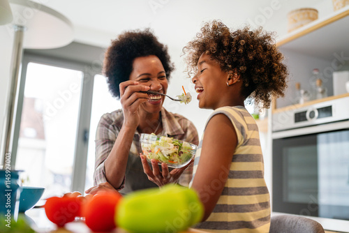 Obraz na plátně Healthy eating family and people concept