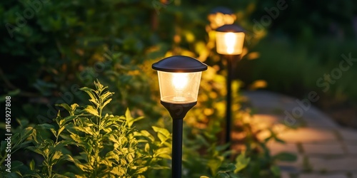 Solar panel designed for use with garden lamps, offering efficient energy solutions for illuminating outdoor spaces. Enhance your garden s ambiance with these innovative solar panels for garden lamps. photo