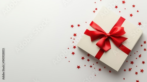 Wallpaper Mural A white box with a red bow on top Torontodigital.ca