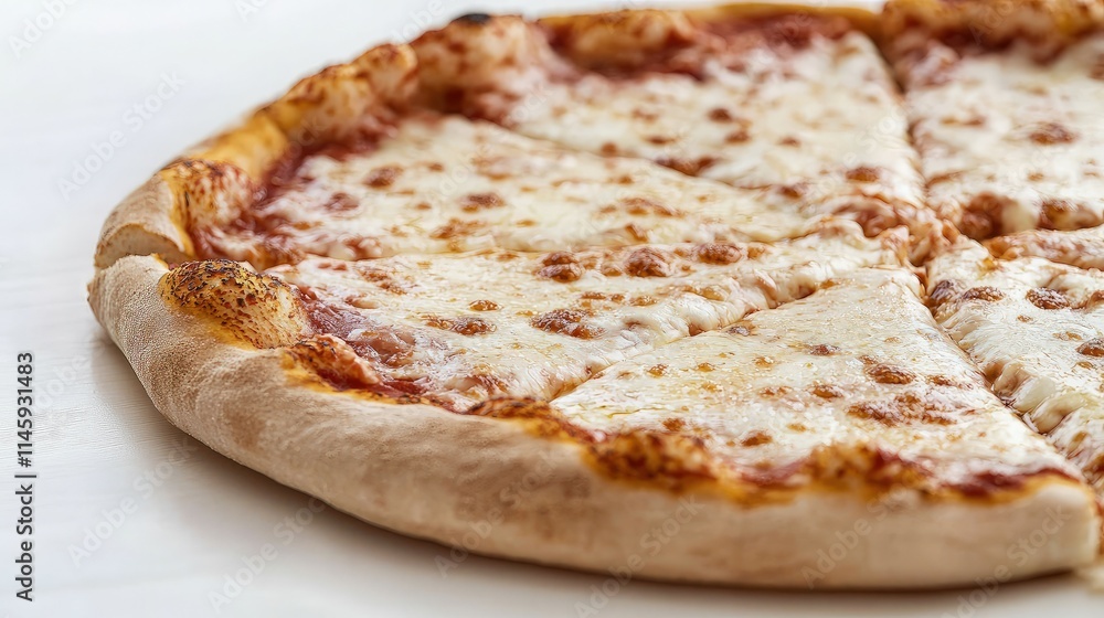 Delicious cheese pizza, sliced and ready to eat. Delicious cheese pizza, sliced and ready to eat.