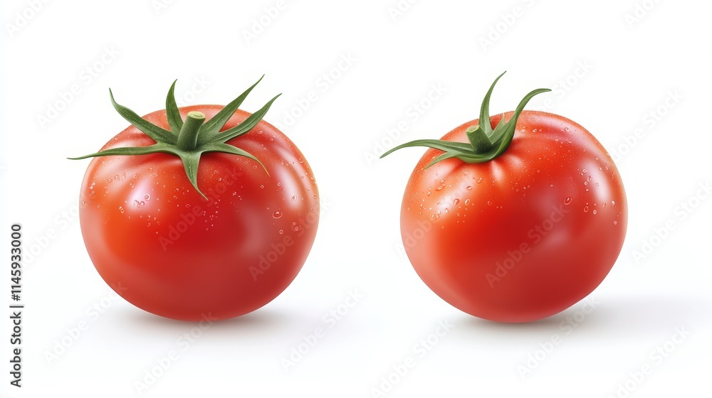Fresh Red tomato. Fresh tomato on white background Fresh Red tomato. Fresh tomato on white background