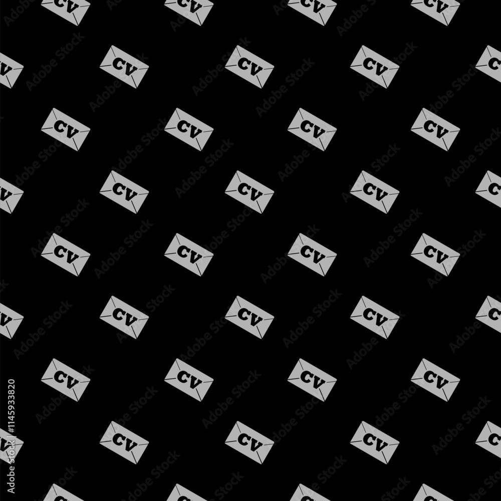 CV logo icon seamless pattern isolated on black background CV logo icon seamless pattern isolated on black background