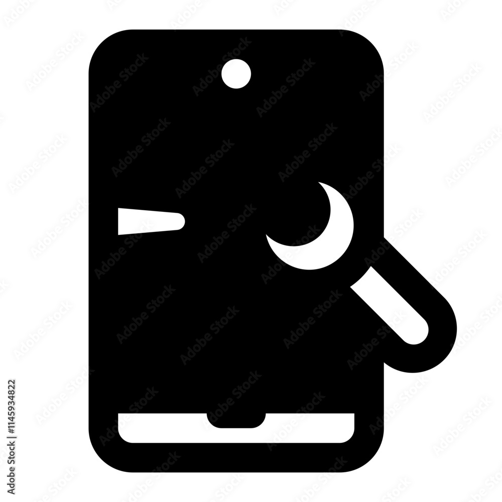 Smartphone Maintenance Simple Glyph Icon. Single icon, glyph vector icon Smartphone Maintenance Simple Glyph Icon. Single icon, glyph vector icon