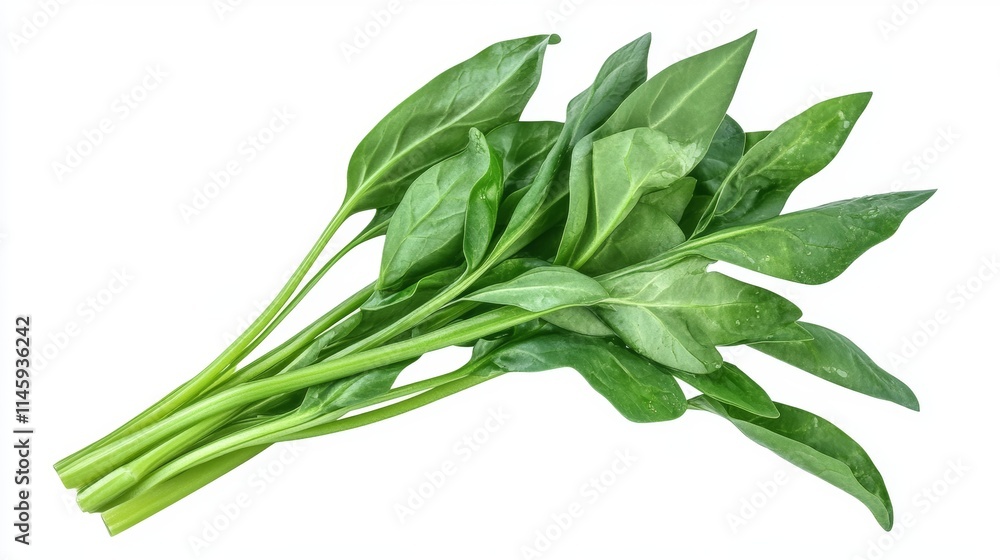 water spinach. water spinach on white background water spinach. water spinach on white background