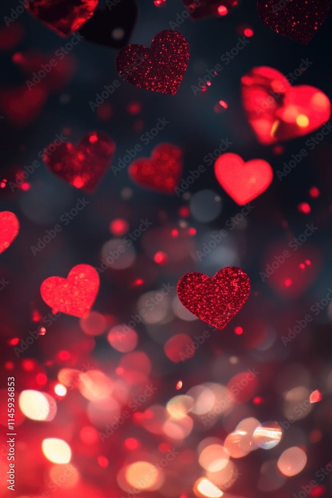 Red Hearts in Air Red Hearts in Air
