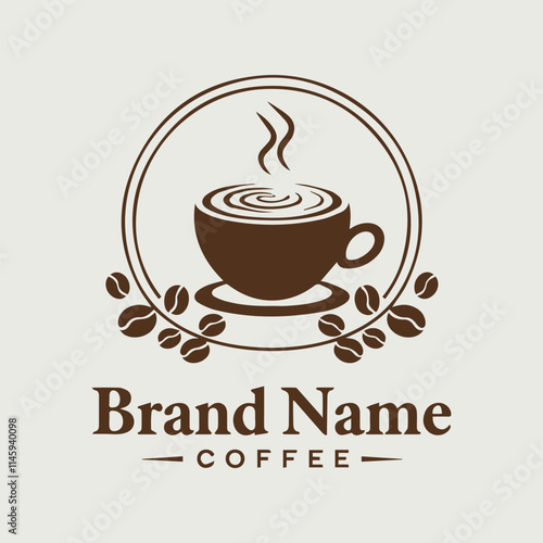 Minimal Coffee Brand Name Template

