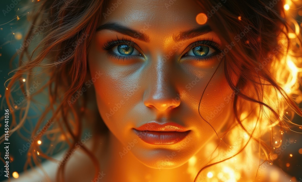 Glamorous woman with glowing skin Glamorous woman with glowing skin