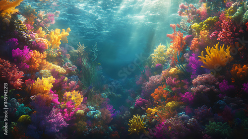 Vibrant Coral Reef Underwater Paradise 