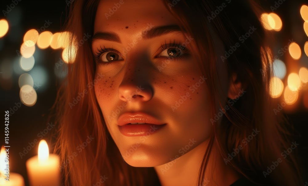 Candid portrait of a young woman Candid portrait of a young woman