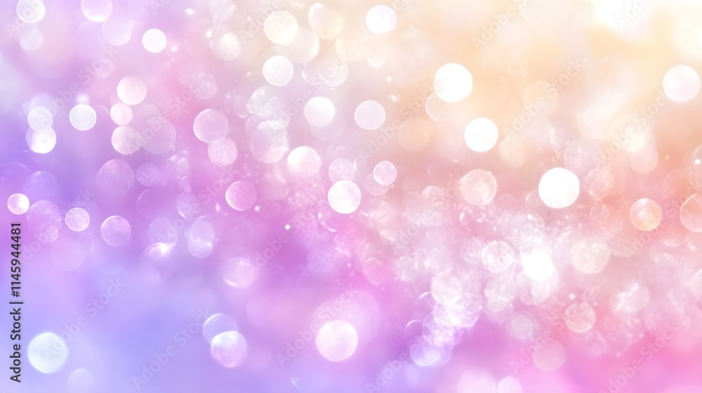 Obraz premium Abstract Pastel Bokeh Background With Soft Light Circles