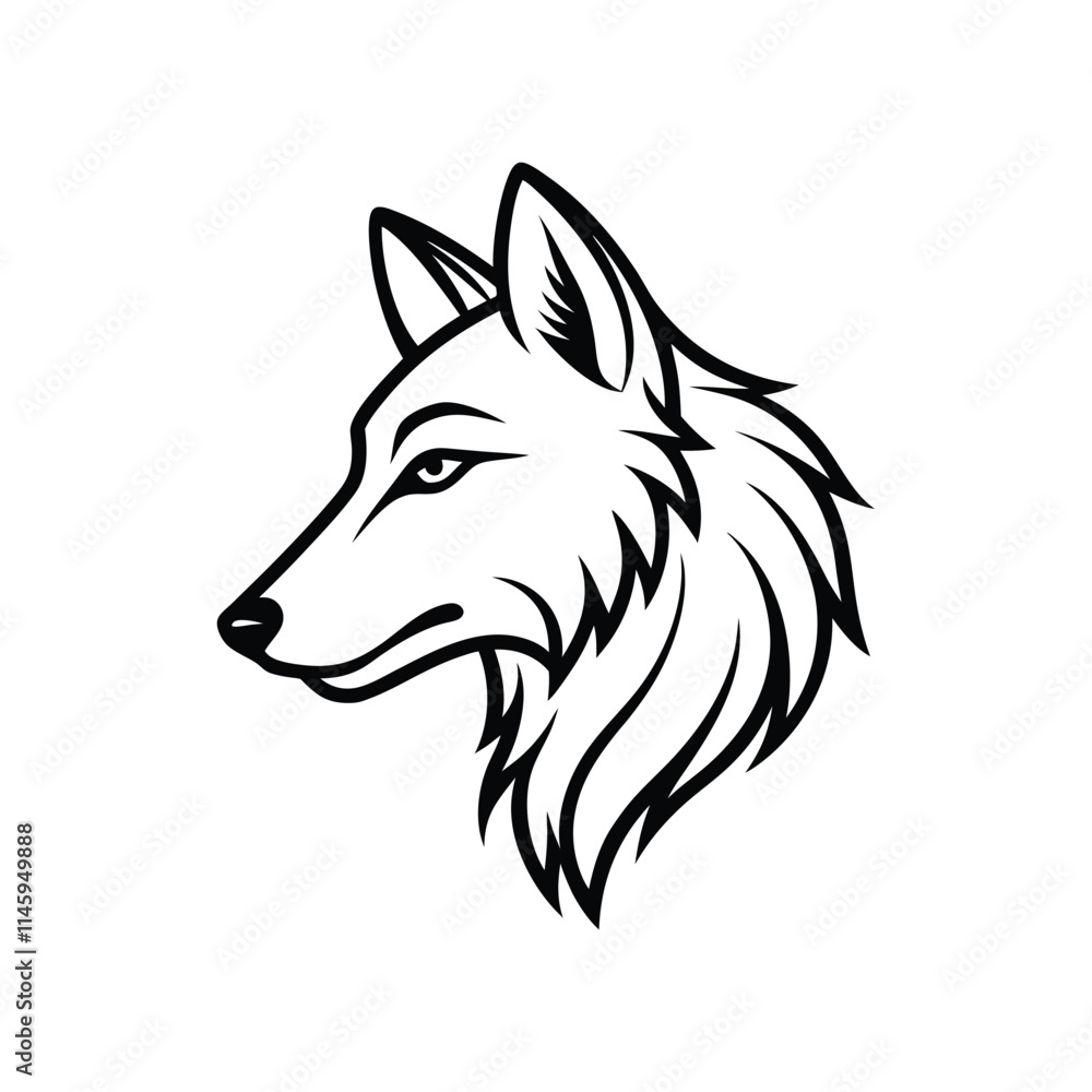 Abstract Wolf Profile Minimalist Line Art Vector for Wildlife and Adventure Themes
Abstract Wolf Profile Minimalist Line Art Vector for Wildlife and Adventure Themes